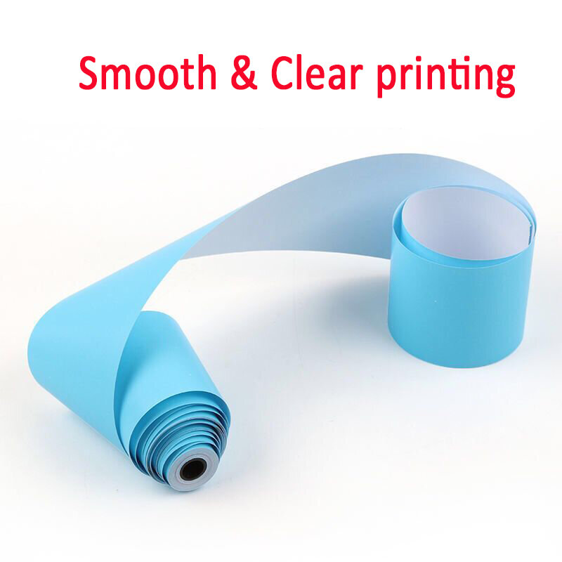 Impressão clara do papel da foto do rolo de papel térmico 57*30mm da cor para a etiqueta da impressora da foto do bolso de peripage a6 a8 paperang p1 mini