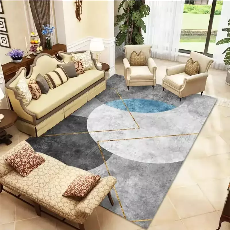 Prosty nowoczesny dywan Sofa do salonu kawy mata na stół luksusowa dekoracja sypialni domu miękki rozrusznik maty dywany dla sypialnia duży dywan