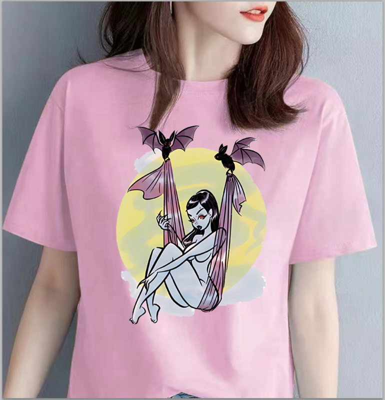 Новинка, забавный женский топ с рисунком на хэллоуин, короткий рукав, футболка оверсайз, графическая винтажная одежда в стиле харадзюку, футболка Pro Choice