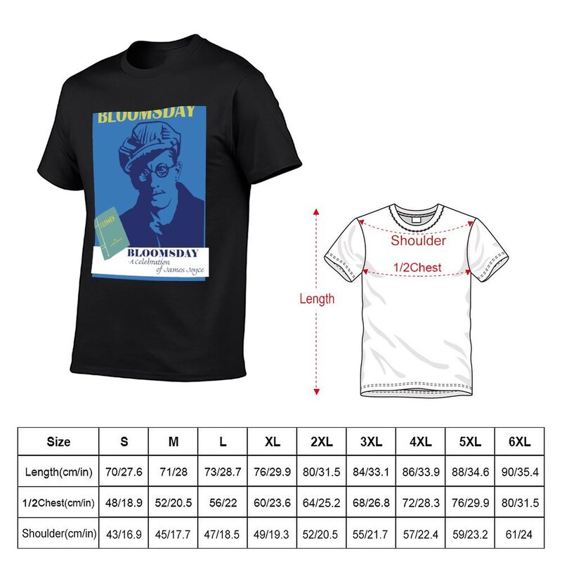 Bloomsday-camiseta de James Joyce para hombre, camisetas de sudor en blanco