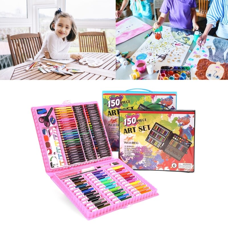 Bộ dụng cụ bút chì màu Trẻ em nghệ thuật Vẽ tranh Đồ dùng nghệ thuật và thủ công Bộ quà tặng
