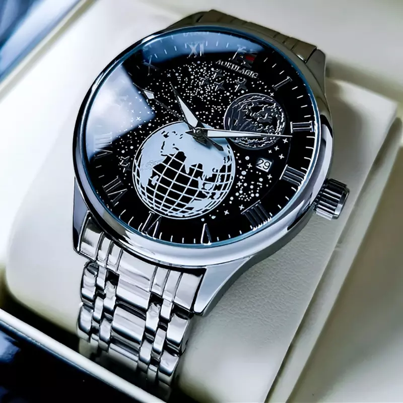 Relogio Masculino AOKULASIC Men's Mechanical Automatic Watches Luxury Brand Fashion Business Watch Trend Waterproof Clock Male
