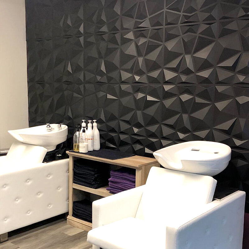 Panel de pared 3D estéreo de renovación de pared de casa, pegatina de pared 3D no autoadhesiva, azulejo de arte, papel tapiz 3d para techo de habitación y baño, 30x30cm