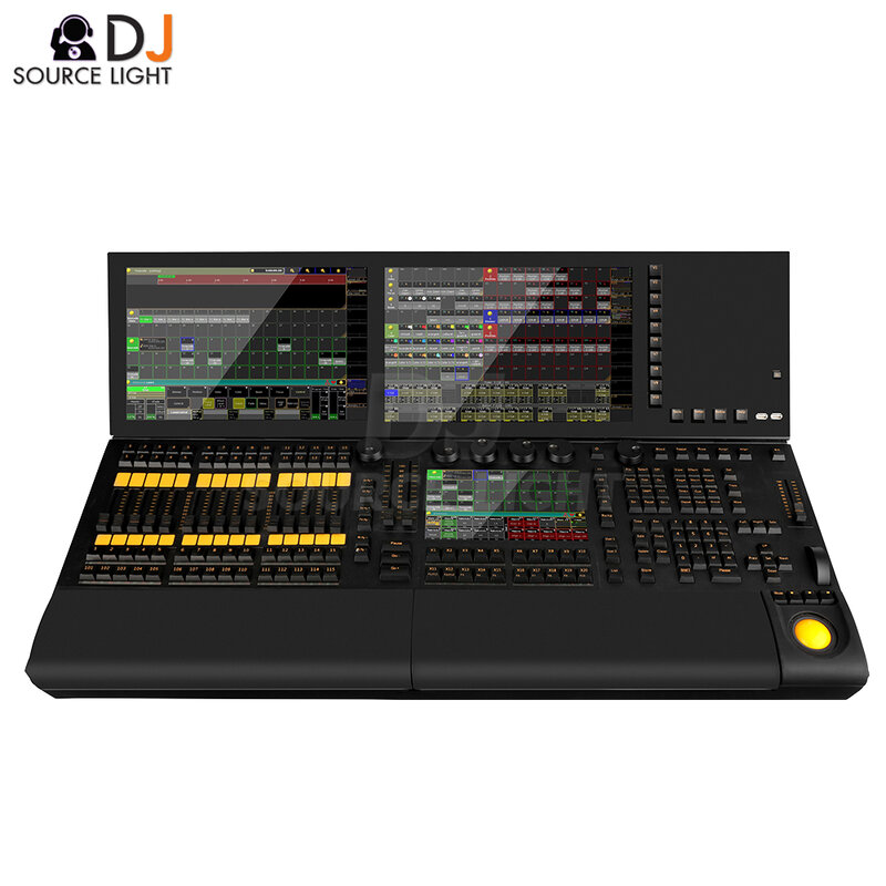 I5/I7 Grand ma2 pengendali lampu Linux pencahayaan panggung profesional kepala bergerak DJ Disco Bar pesta kinerja DMX layar sentuh