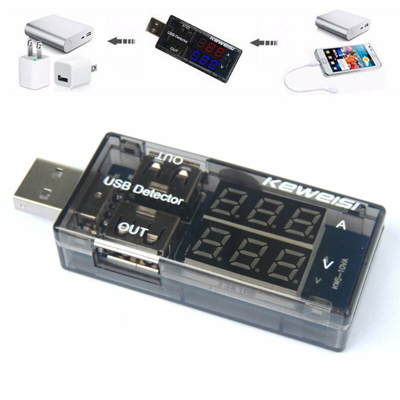 Mini USB Charger Doctor Voltmeter Capacity Tester Ammeter Electronics Digital Mobile Power Charging Current Voltage Tester Meter