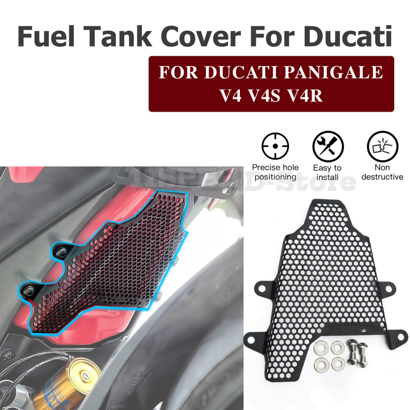Fuel Tank Cover Guard Tank Grille Pillion Peg Removal Kit For Ducati PANIGALE V4 S/R/Corse 2018-2023 Moto accessories