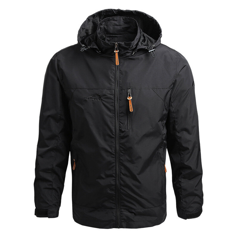 Мужская Легкая куртка с капюшоном, черная водонепроницаемая куртка в стиле милитари, дышащая куртка для улицы, весна 2023