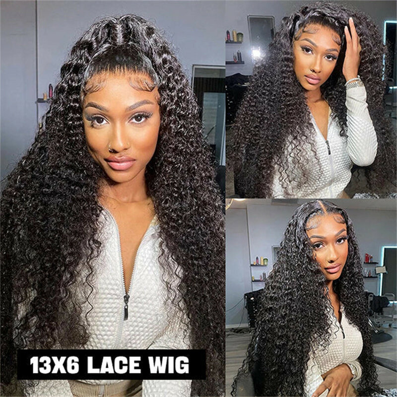 Wave Wig Curly Human Hair Wigs Lace Frontal 13x6 Lace Front Wig Pre Plucked 4x4 Lace Closure Wig 13x4 Deep Wave Frontal Wig