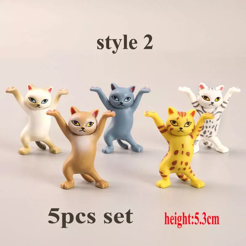 5 pezzi Set divertente portapenne per gatti giocattolo tenere tutto staffa per auricolari per gatti decorazioni per la casa decorazione per Festival affascinante Set di immagazzinaggio per gattini