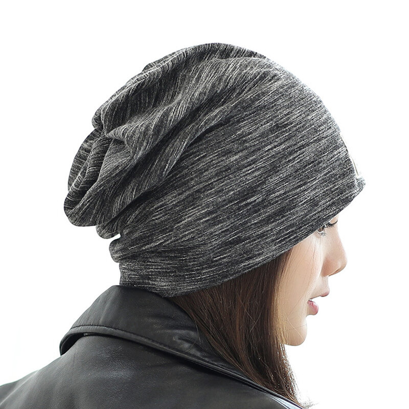 High Quality  Men Women Winter Warm Beanies  Solid Casual Brand Soft Knitting Hat Outdoor Plus Velvet