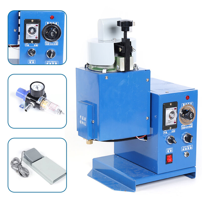 Mesin lem perekat panas, alat peralatan Dispenser perekat 0-300 °C warna biru untuk ikatan mainan X001 900W 110V