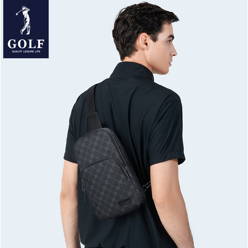Новый мужской рюкзак GOLF, Вместительная деловая нагрудная сумка на одно плечо, модная и простая повседневная сумка через плечо