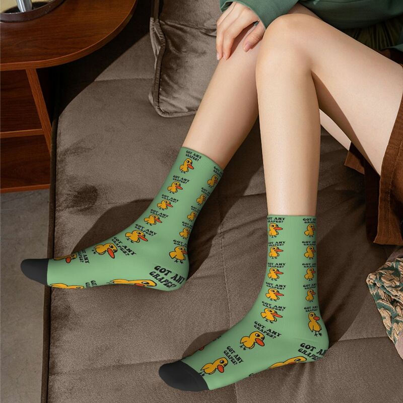 Got Any Grapes - The Duck Song Socks Harajuku Soft Stockings All Season Long Socks Accessories for Man's Woman Birthday Present