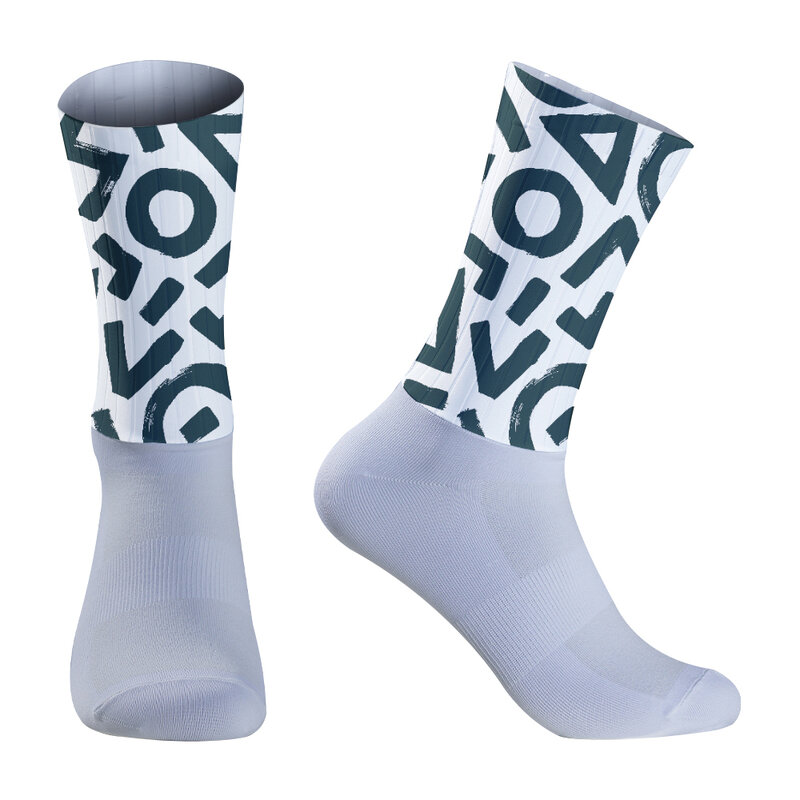 2024 New Sock ciclismo calzini da ciclismo calzini sportivi aerodinamici per uomo calzini sportivi traspiranti antiscivolo controllo dell'umidità
