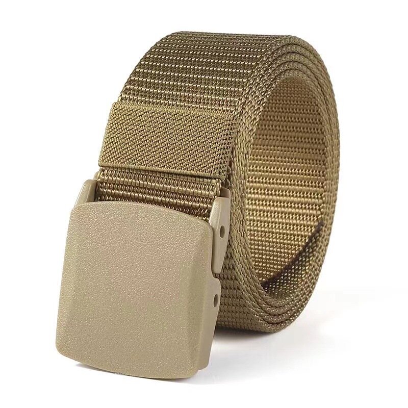 High Quality 3.8X120cm Automatic Buckle Nylon Male Army Tactical Belt Mens Military Waist Canvas Outdoor Sports Belt Strap