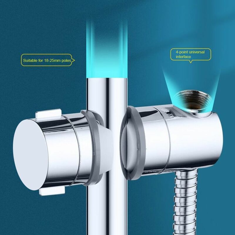 Universal Adjustable Replacement With Hook Shower Head Holder Slide Rail Bar Holder Shower Bracket Bathroom Accessories