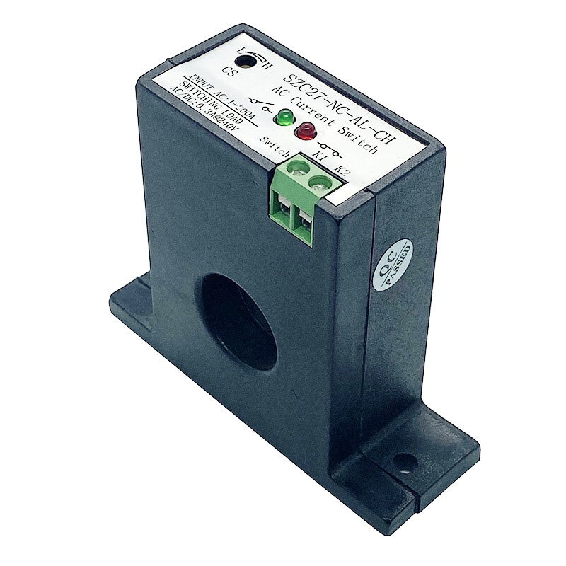 AC current induction switch 0-200A self -power  alarm output PLC control normal closed/opened  current control switch SZC27