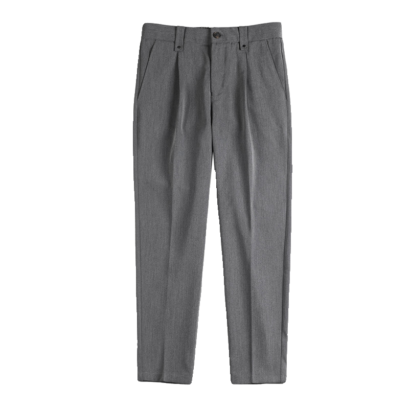 Brytyjskie spodnie stylowy kombinezon dla mężczyzn wysokiej jakości do kostek spodnie męskie sukienka pasujące do Slim Fit męskie spodnie biznesowe 38