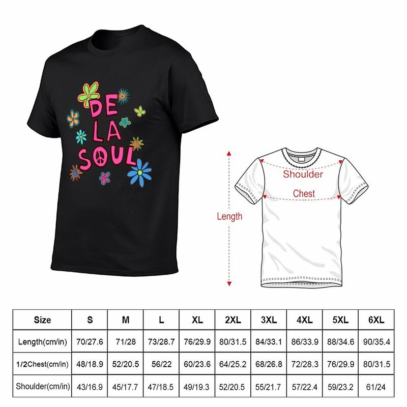 T-Shirt de la Soul pour homme, haut en coton, poids lourds, sublime, séchage rapide, nouveauté