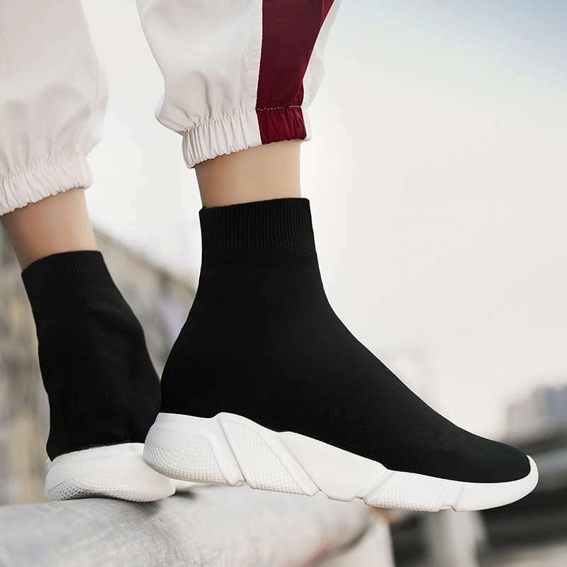 MWY High Top Sneakers Women Elastic Socks Boot Women Casual Shoes Unisex Trainers Comfortable Vulcanized Shoes Zapatillas Mujer