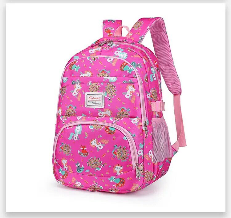حقيبة مدرسية لحماية العمود الفقري في المدرسة الابتدائية ، حقيبة ظهر للبنات