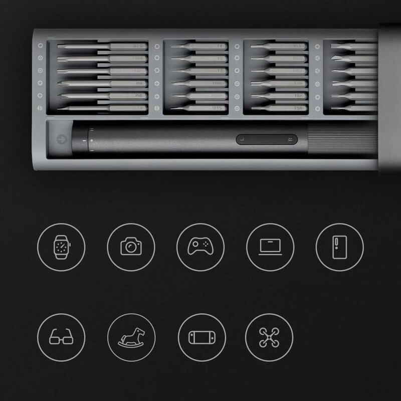 Xiaomi Mijia-精密ドライバーキット,2ギア,トルク400,タイプC,充電式,磁気ケース