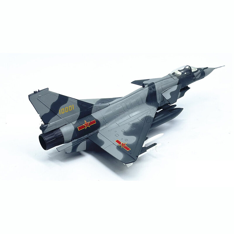 다이캐스트 중국 공군 J-10 전투기 합금 및 플라스틱 시뮬레이션 모델 선물 컬렉션, 장식 장난감, 1:72 체중계