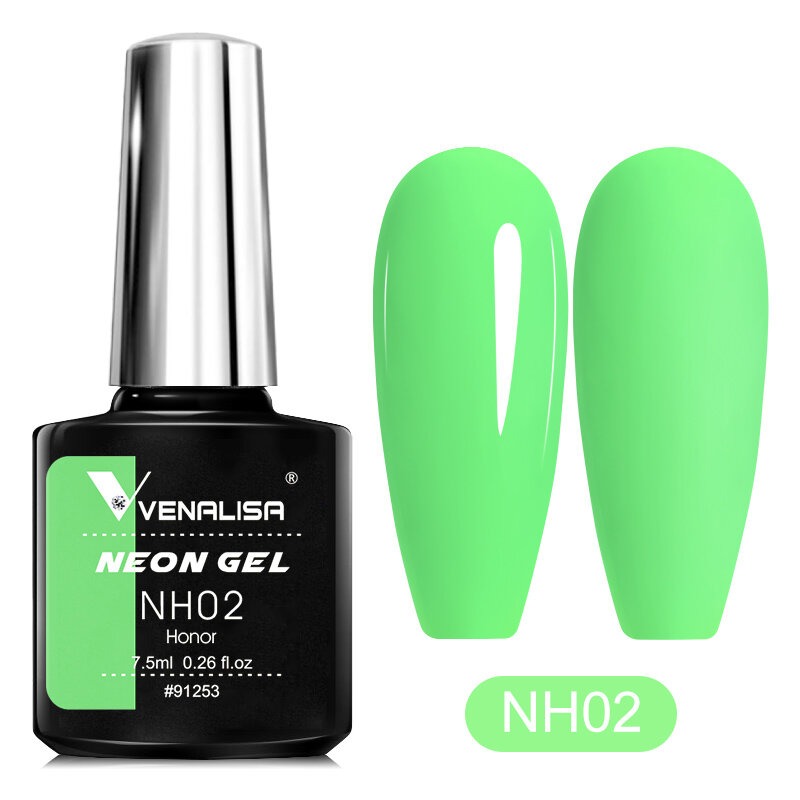 Venalisa-Neon Gel Polonês para Unhas, Super Linda, Cor do Verão, Manicure, Semi Permanente, Soak Off, LED UV, Verniz Gel, 7,5 ml