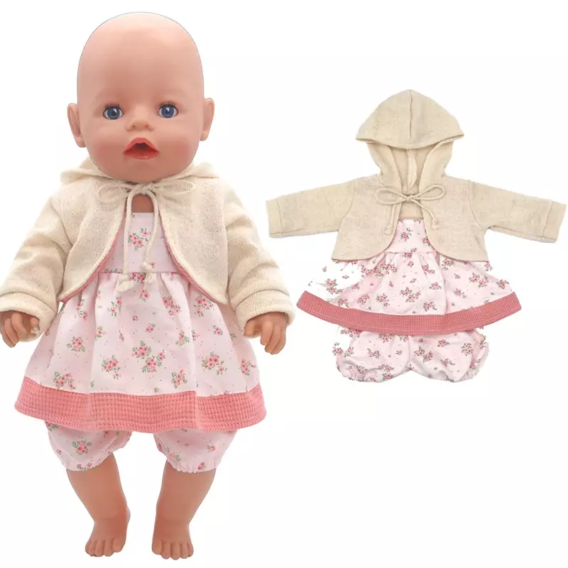 Boneka keluar membawa tas boneka aksesori untuk 43cm bayi baru lahir boneka perempuan untuk 18 inci tas pakaian boneka
