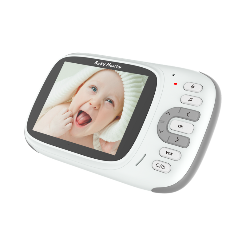 Babyphone vidéo sans fil, écran LCD 3.2 pouces, caméra de sécurité haute résolution, Vision nocturne, interphone à 2 voies, pour bébé