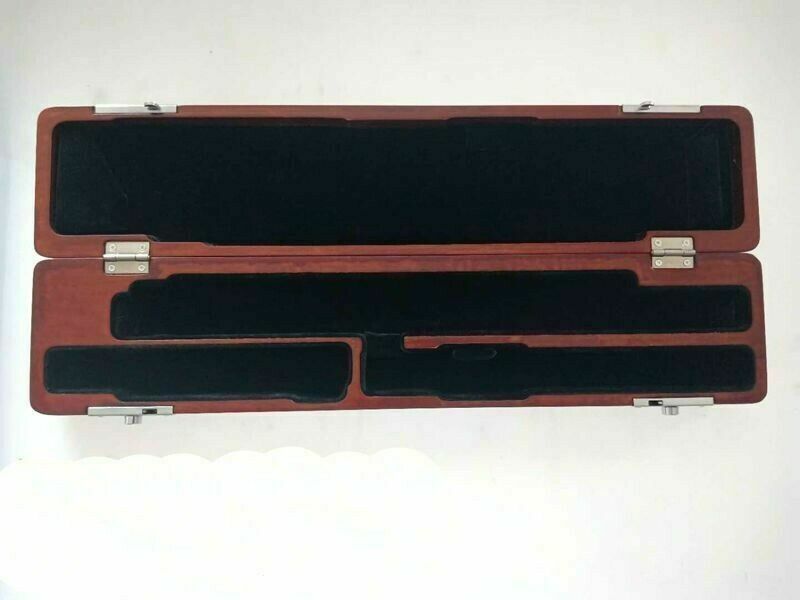 Caja de flauta excelente, caja bonita de madera con agujero abierto, 17