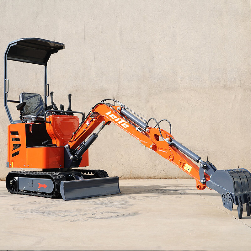 Best Selling High Efficiency 800kg 0.8ton 1ton Hydraulic Crawler Type Digger CE/EPA Customizable Mini Excavator