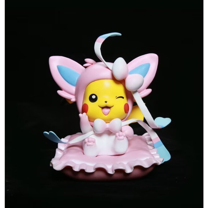 Pokemon Eevee Pikachu Figure Doll Toy Cartoon Cos Ibb Anime Toy Gift Pokémon Cute Ornament Tide Play Exquisite Doll Collection