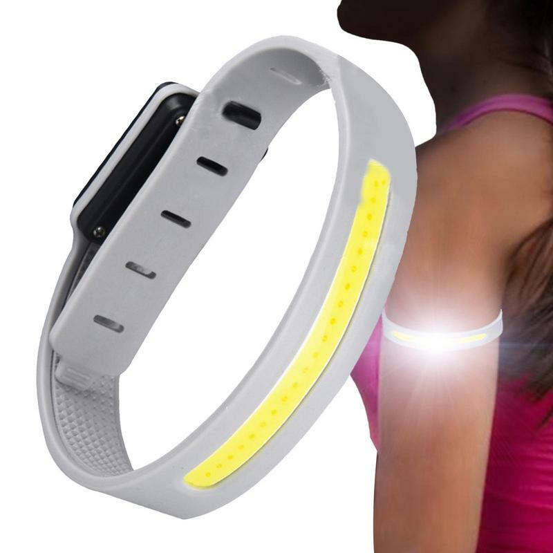 Night Running Armband LED Light, Esporte ao ar livre, USB Recarregável, Luz intermitente, Cinto seguro, Braço, Pulseiras de advertência para a perna
