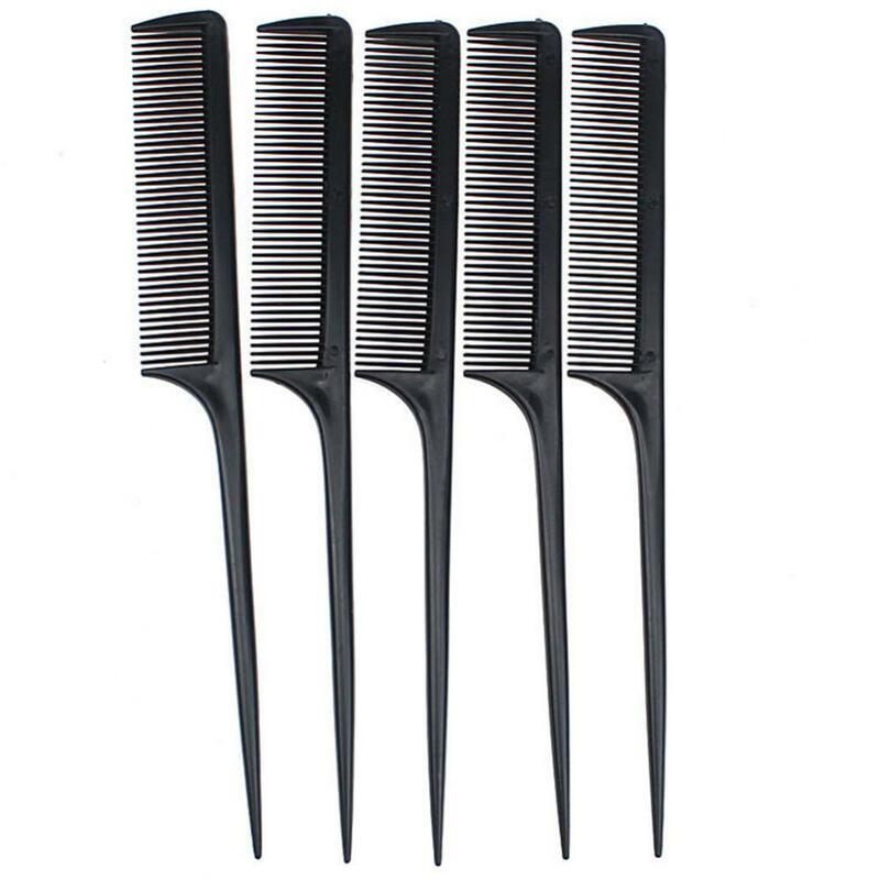 Portable Sharp Tail Comb Hair Style Teasing Hairdressing Hairbrush Pointed Tail Salon Hair Styling Anti-static Comb Hair Brush