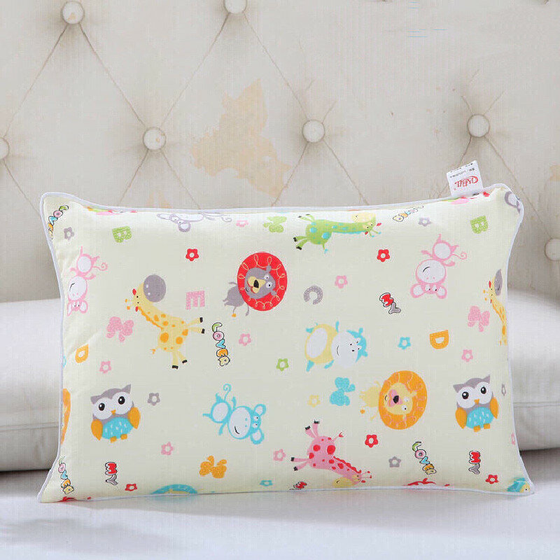 Fashion Hot 100% Cotton Baby Girl Boy Kindergarten Children Pillow Case Kid Cartoon Animal Pattern Pillow Cover 30x50cm