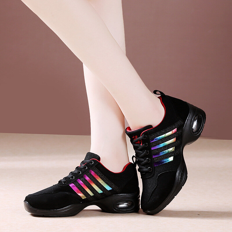 Zapatos de baile de suela suave para mujer, zapatillas deportivas de Hip Hop, Jazz, modernas, hombre