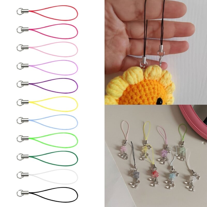 Durable DIY Phone Lanyard Alloy Material Phone Charm Carabiner Wrist Lanyard Suitable for MP4 Players and DIY Projects