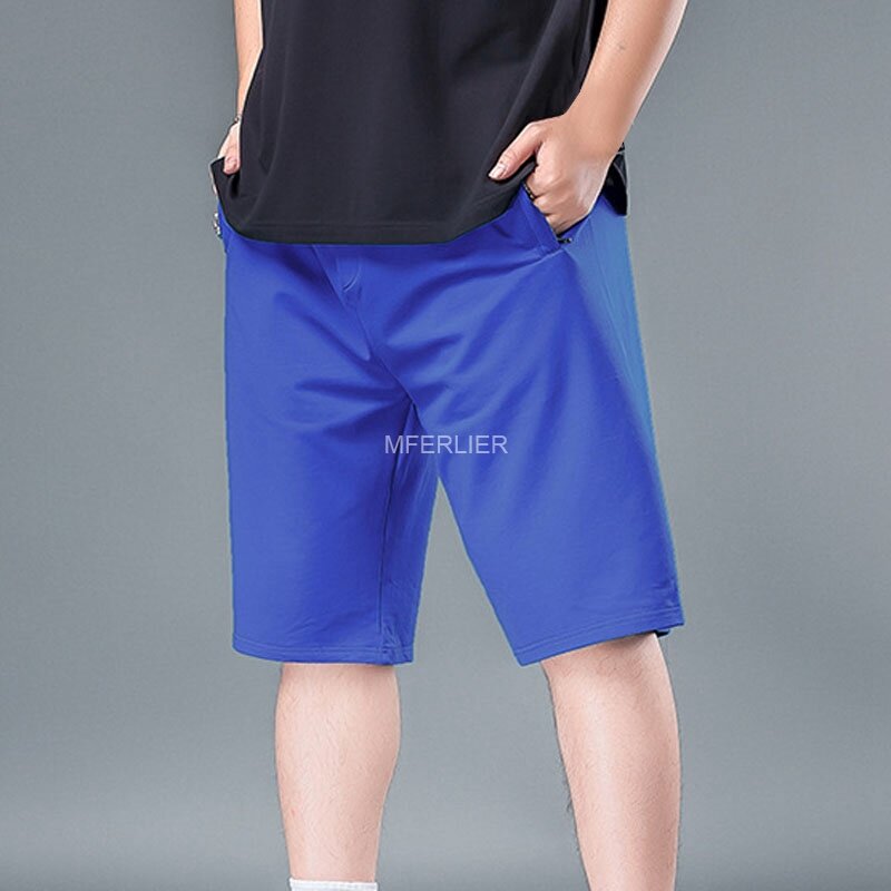 Pantalones cortos de verano para hombre, Shorts holgados de estilo fino, cintura de 150cm, talla grande 48 50 52