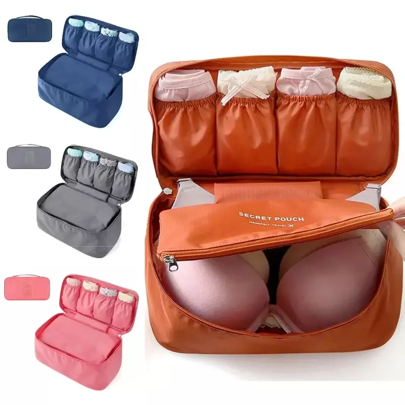 Nuova borsa da viaggio portatile borsa multifunzione per biancheria intima per reggiseno borse da toilette custodia cosmetica per viaggi all'aperto