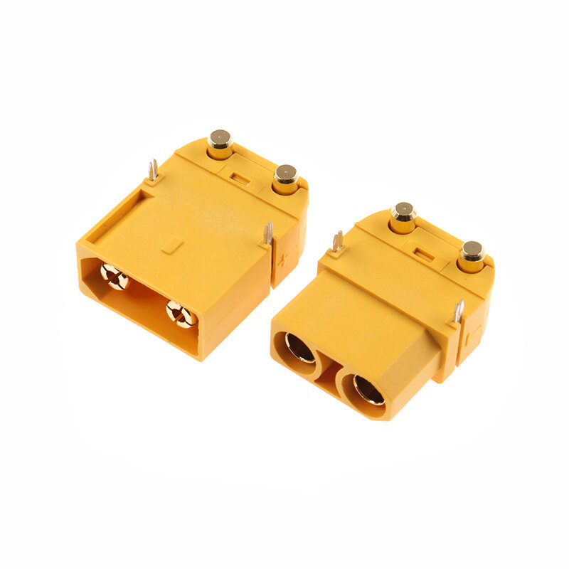 Amass-Conectores macho y hembra XT90pW XT90-PW, Conector de bala Banana de latón dorado para batería Lipo RC, placa PCB, piezas de conexión B