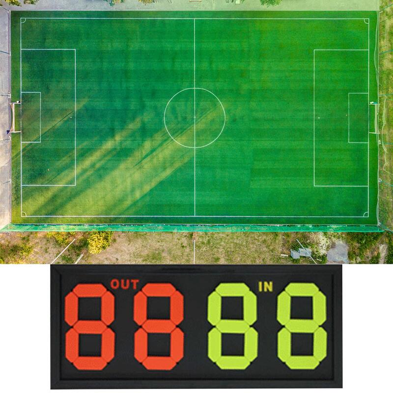 Football Soccer Manual Substitution Board Card Out in Waterproof Displayed On