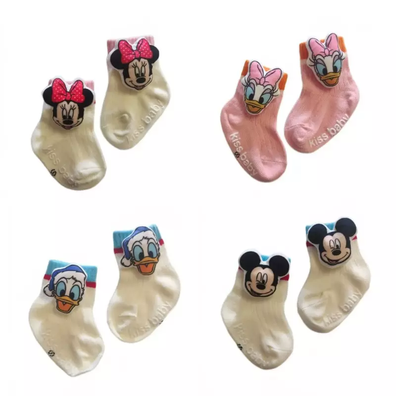Calcetines bonitos de algodón para bebé recién nacido, medias de primavera para niños y niñas, figuras de acción de dibujos animados