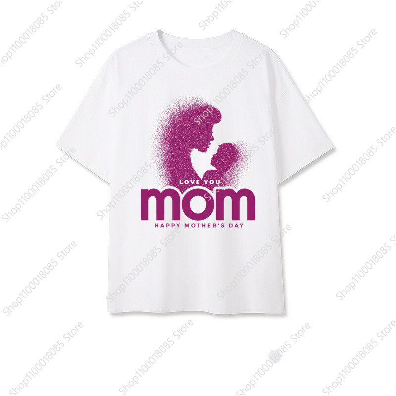 Kid's HAPPY MOTHER'S DAY Design T Shirt Tops Girls BEST MOM Tshirt Cartoon Boy Clothes World's Best MOMMY Children's Shirt