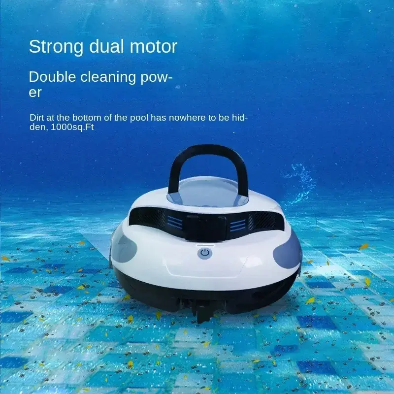 Robot kolam renang cerdas sepenuhnya otomatis, mesin penyedot kolam renang, baterai tahan lama, penyedot debu bawah air