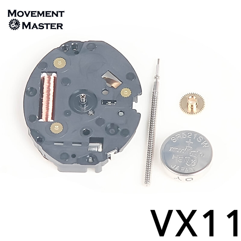 전자 쿼츠 시계 무브먼트 3 핀, 일본 VX11B 무브먼트, VX11, 신제품 및 오리지널