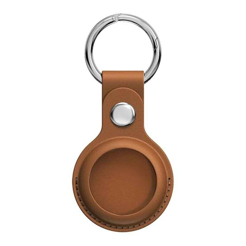 Кожаный чехол-брелок для Apple airярлыков, аксессуары для защиты от царапин, с кольцом для ключей