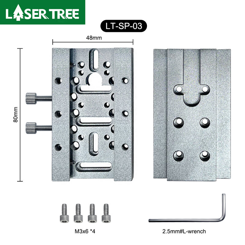 Pemegang Modul Yang Dapat Disesuaikan untuk CNC Pohon LASER Pelat Geser Dudukan Penyesuaian Mesin Ukiran Laser
