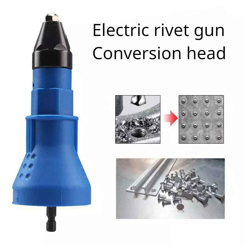 Cabezal de conversión de aleación de núcleo de pistola de remache eléctrico, conveniente y rápido, tracción y conversión