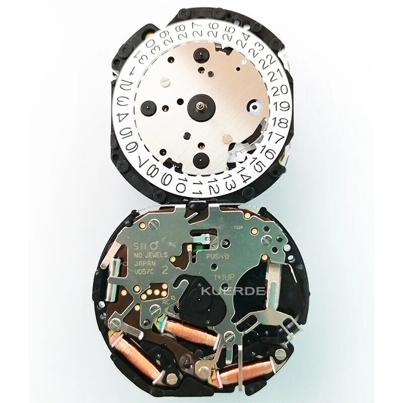 TMI VD57C-3 Japon Mouvement à quartz Données à 3 heures Mouvement du chronographe standard 6.9.12 Petite seconde Accessoires de montre